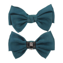 1Paar Afneembare Donkergroene Schoenstrik Clips Bruiloft En Party