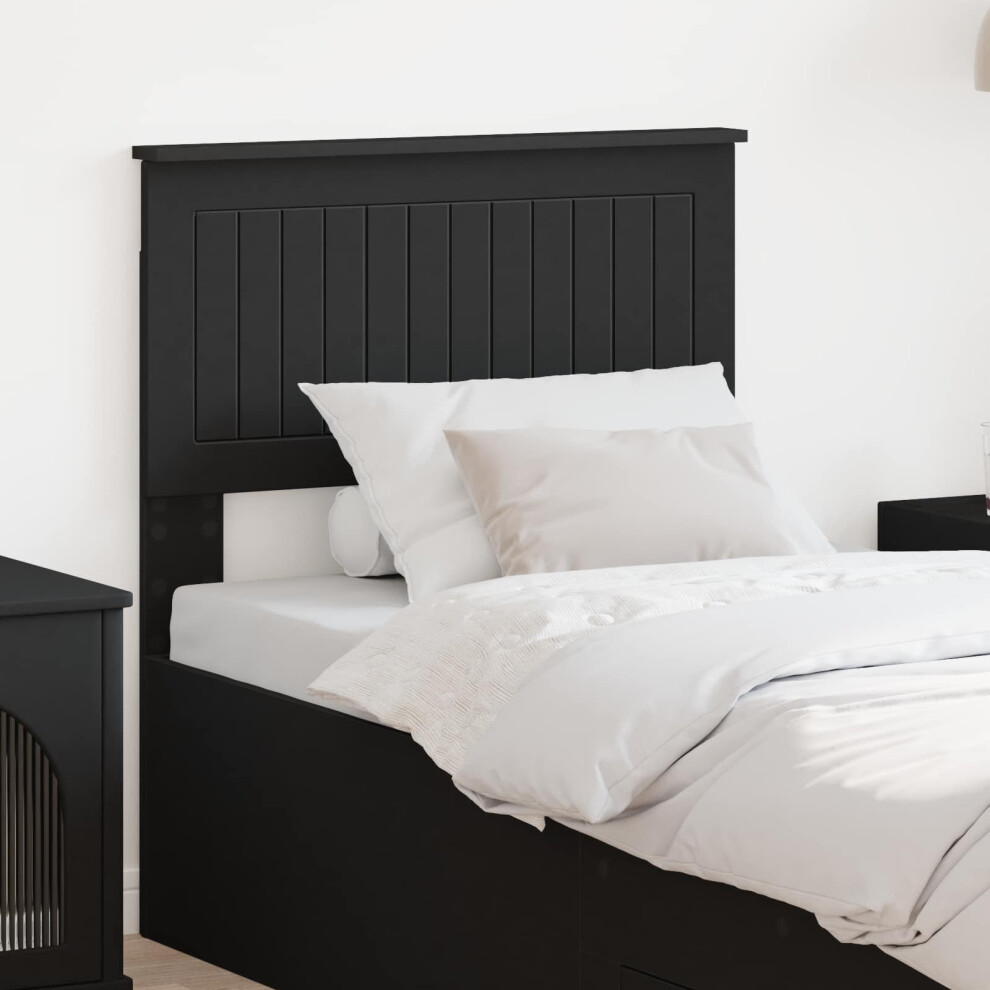 Vidaxl Headboard Black Oak Engineered Wood