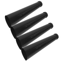 4St Zwarte Plastic Plantenzonnescherm Voor Knoflook En Groenten