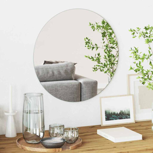 VidaXL vidaXL Wall Mirror Round Ø 50 cm Tempered Glass