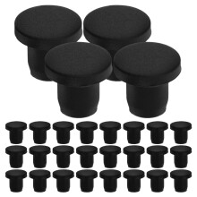 Raindrops 50Stuks Pijpstoppen Zwart Silicone Voor Lekpreventie