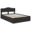 VidaXL vidaXL Bed Frame with Drawer Black 140 x 200 cm Engineer Wood 5