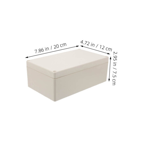 2St Plastic Waterdichte Aansluitdoos, Voor En Buiten 1
