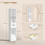 Homcom (White) HOMCOM Bookcase with Drawers Adjustable Shelf 158 cm 3