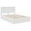 VidaXL vidaXL Bed Frame with Drawer White 150 x 200 cm Engineer Wood 5