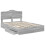 VidaXL vidaXL Storage Bed Grey Sonoma 160 x 200 cm Engineered Wood 5