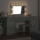 VidaXL vidaXL Dressing Table with Mirror Lights 3 pcs Grey Engineered Wood 5
