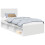 VidaXL vidaXL Bed Frame with Headboard White 90 x 190 cm Solid Pine Wood 5