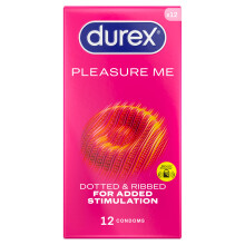 Durex Pleasure Me Condoms Ribbed & Dotted Regular Fit