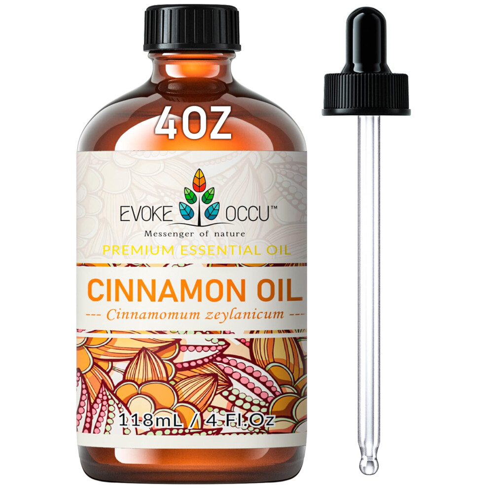 Evoke Occu Cinnamon Essential Oil 118Ml, For Diffuser, Aromatherapy,