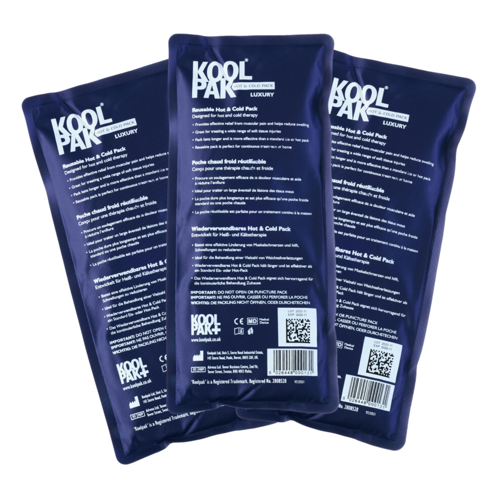 Koolpak Hot And Cold Gel Packs Reusable - 12Cm X 29Cm Microwaveable