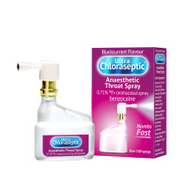 Ultra Chloraseptic Anaesthetic Throat Spray, 15ml, Blackcurrant
