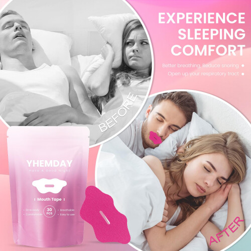 Yhemday Breathable Mouth Tape for Sleeping - Comfortable & 1