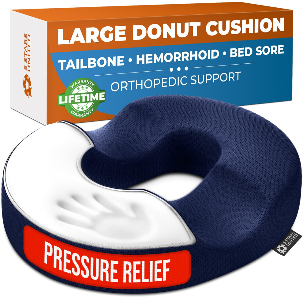 5 Stars United Donut Cushion Â Memory Foam Pillow For Sitting Â