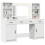 VidaXL vidaXL Dressing Table Set with Drawer 3 pcs White Engineered Wood 4