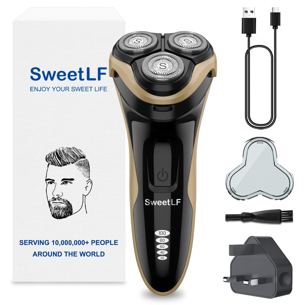 Sweetlf Electric Razor For Men, 120 Min Shaving, Fast Uk Adapter (1H