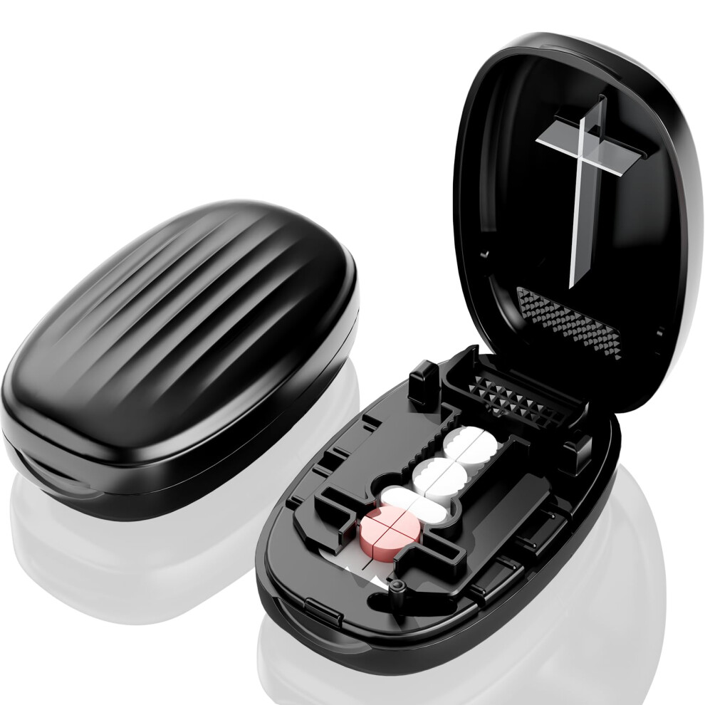 Gaonly Pill Cutter Splitter For Small And Tiny Pills, 1/2 1/4 Pill Splitter