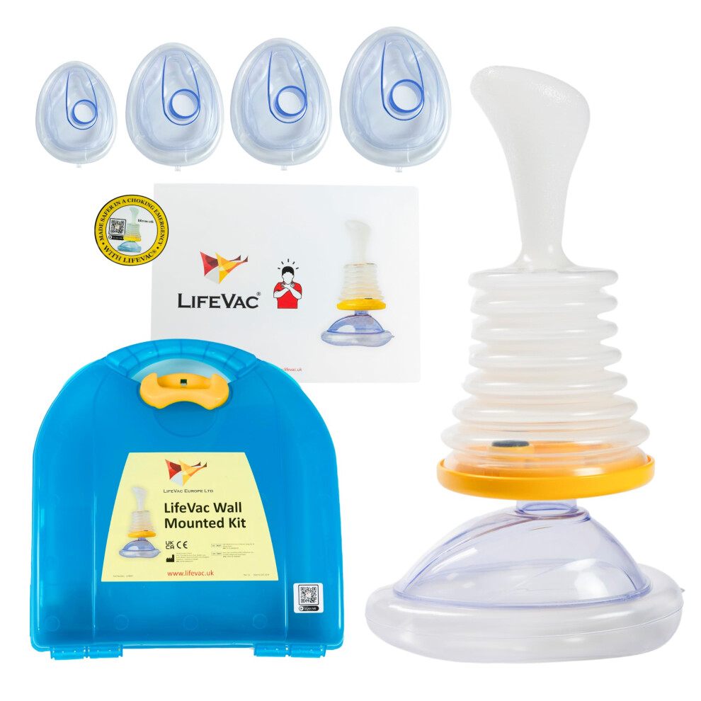 Lifevac Wall Mounted Kit - Choking Rescue Device For Adults And