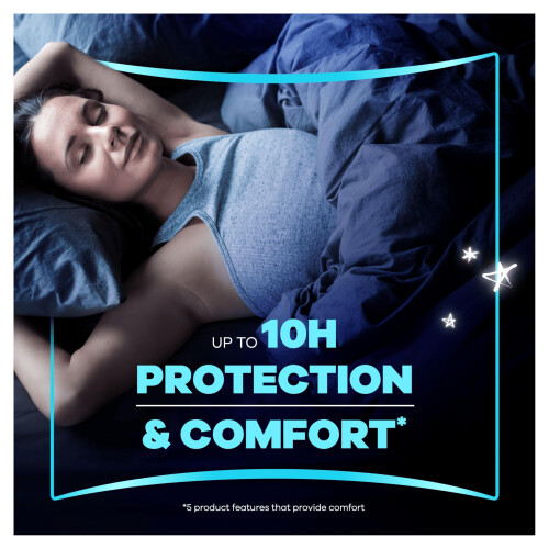 Always Always Platinum Size 4 Sanitary Pads With Wings Secure Night 12 1