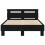 VidaXL vidaXL Bed Frame with LED Black Oak 120 x 190 cm Engineered Wood 5