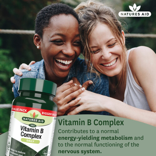 Natures Aid Natures Aid Vitamin B Complex 180 Tablets – High Potency – Supports 1