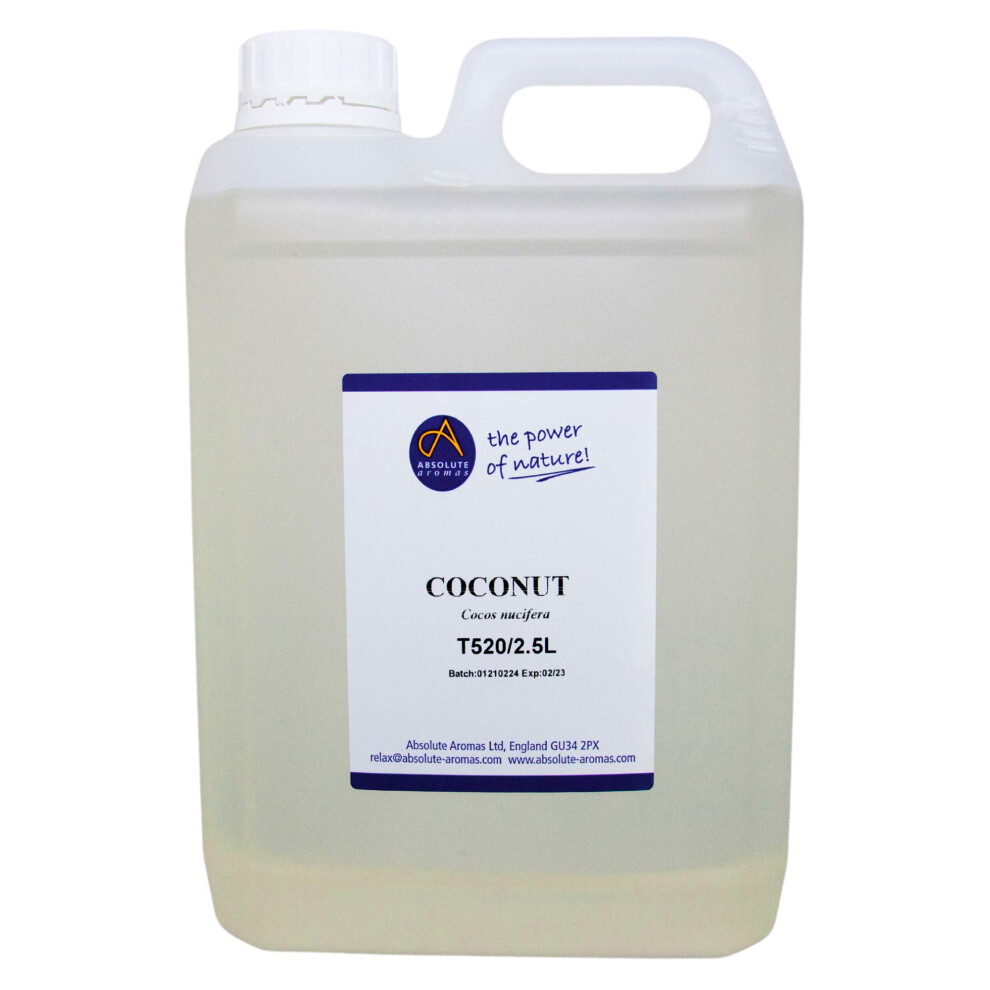 Absolute Aromas Fractionated Coconut Oil - 100% Pure, Unscented And