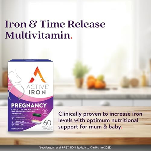 Active Iron Pregnancy Supplement 25mg + Multivitamin – Clinically 1