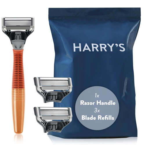 Harry's Harry's Original Starter Set; Includes Weighted Handle and 3 German
