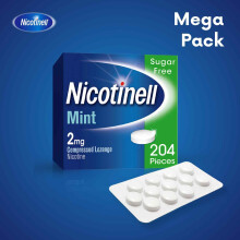 Nicotinell Mint Lozenge 2mg (96 Lozenges), Stop Smoking Aid, Sugar