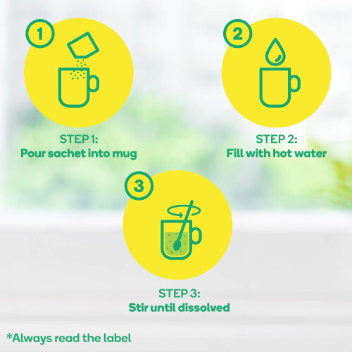 Lemsip Lemsip Cold and Flu Sachets, Lemon, 10 Total, Paracetamol, Cold and 1