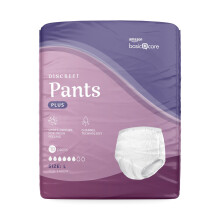 Amazon Basic Care Lady Pants Plus Large - 40 Count (4 Packs of 10),
