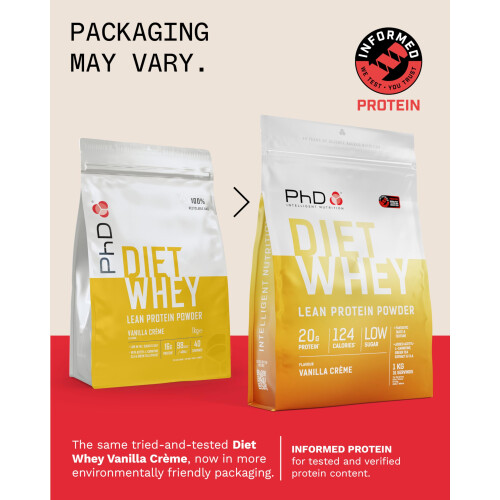 PhD Nutrition Diet Whey Lean Protein Powder | Vanilla Crème Whey 1