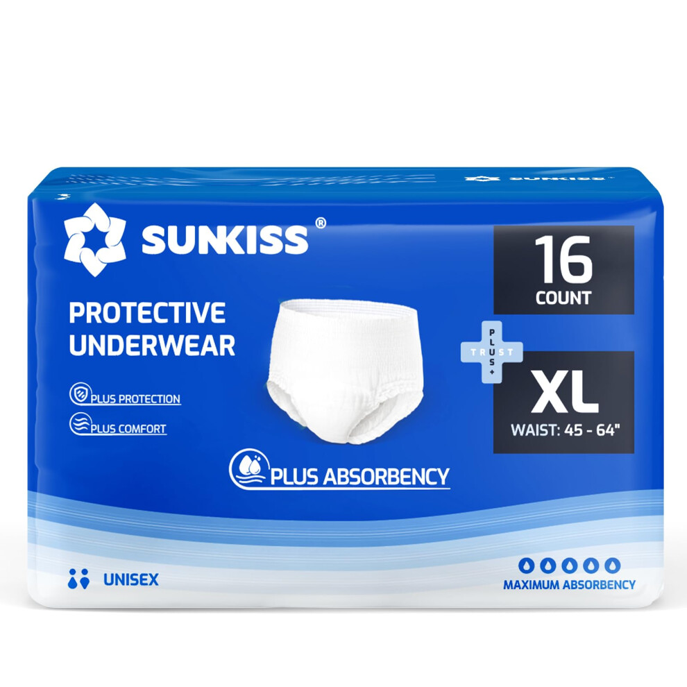 Sunkiss Trustplus Incontinence Pants For Men And Women, Adult Pull