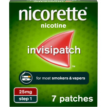 Nicorette InvisiPatch, Nicotine Patches Step 1, 25mg, 7 Nicotine