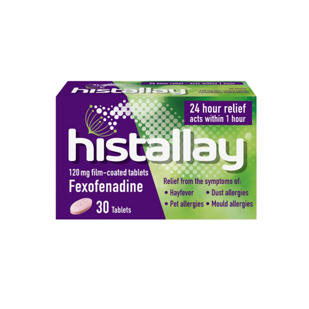 Histallay Hayfever & Allergy Relief Tablets, 30 Tablets, 120Mg