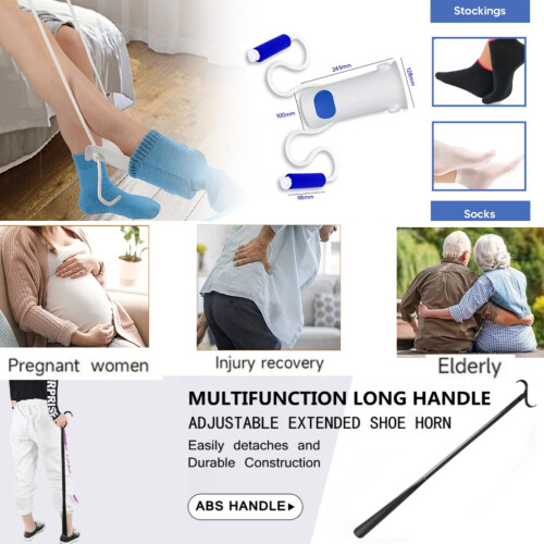 Sock Aids for Putting Socks On and Off - Easy to Use Sock Assistant 2