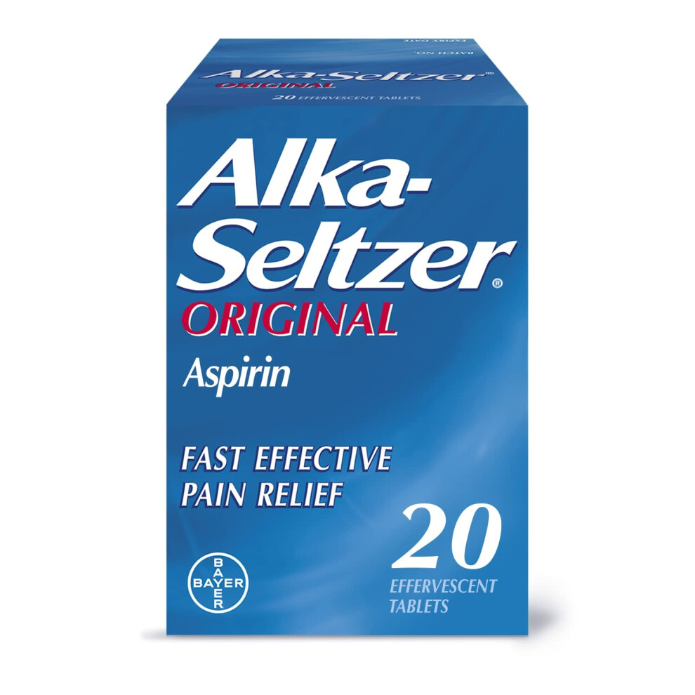Alka-Seltzer Original Effervescent Tablets With Aspirin, Fast And