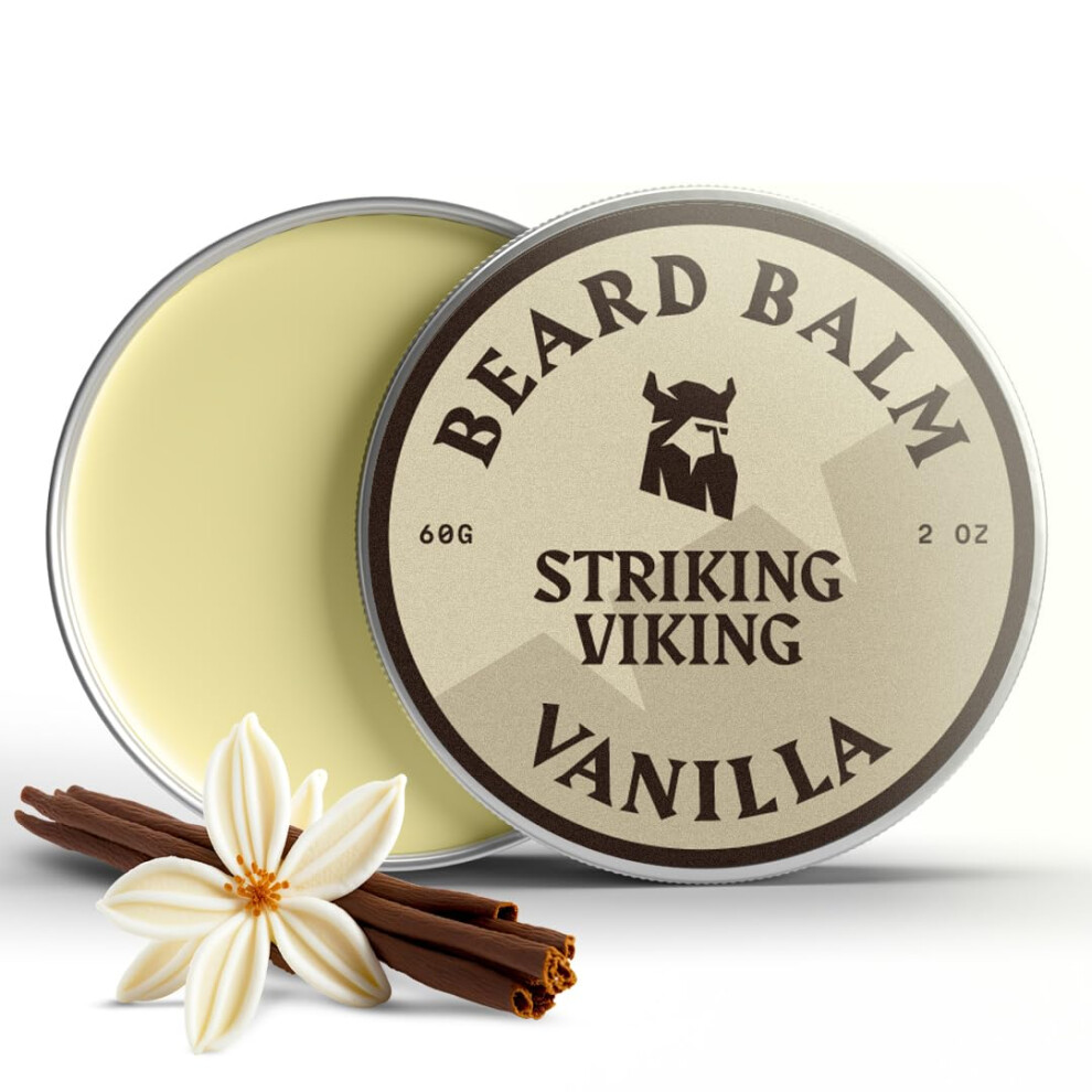 Striking Viking Beard Balm - 60 G, Vanilla - Softening Butter For Men
