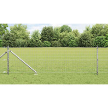 vidaXL Welded Wire Fence with Spikes 25 x 0.6 m (W x H)