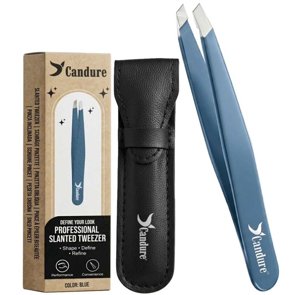 Candure Professional Slanted Tweezers For Men And Women Â Precision
