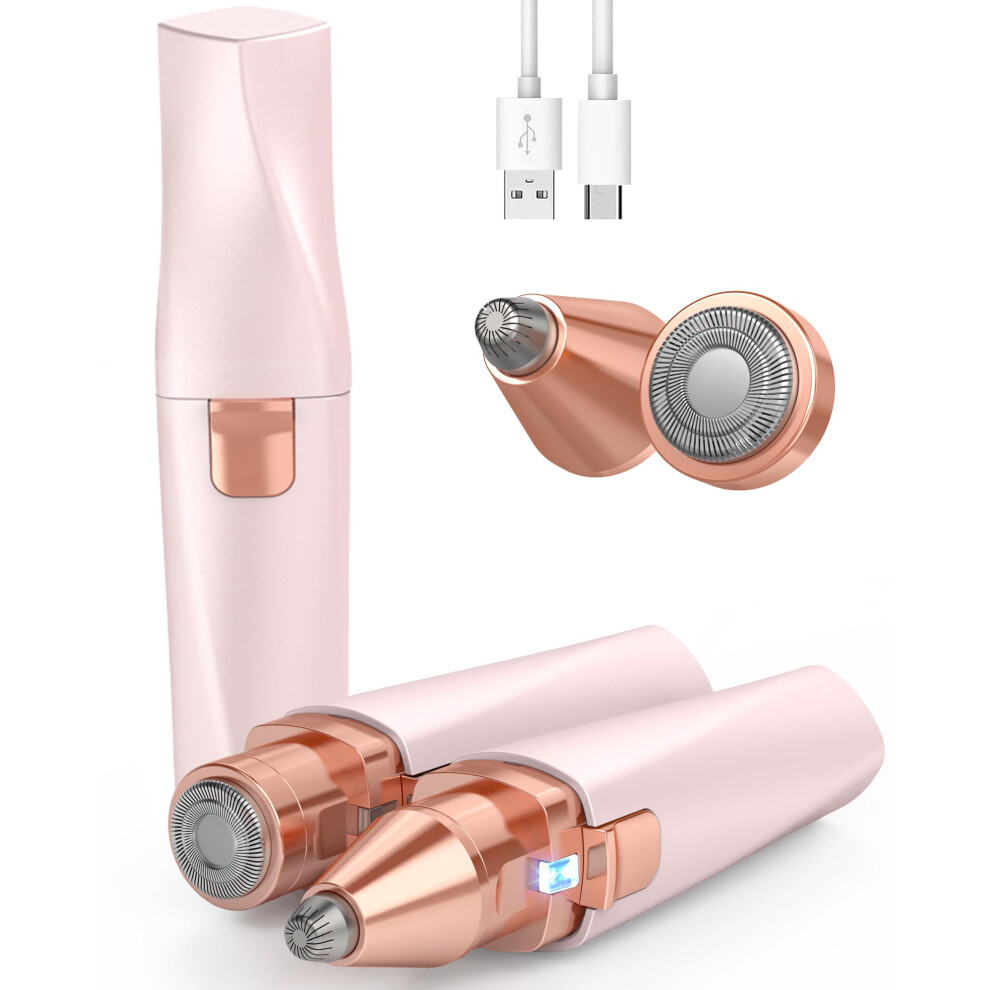 Ifanzetech Eyebrow & Facial Hair Trimmer For Women: 2 In1 Rechargeable Facial