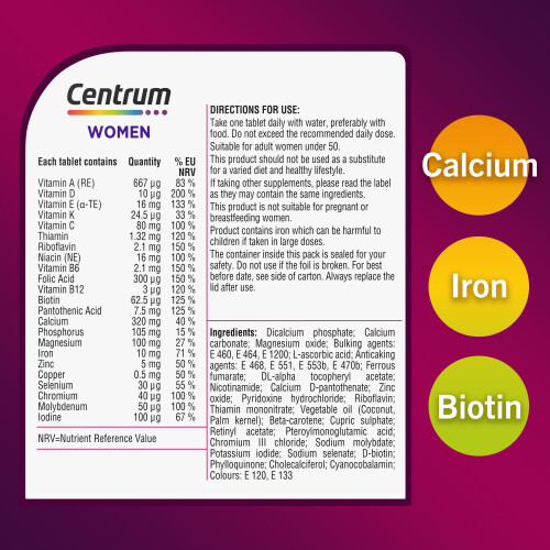 Centrum Centrum Women's Multivitamins & Minerals, 23 Essential nutrients 2