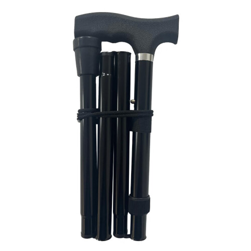 Life Healthcare Folding Walking Stick–Adjustable Height Lightweight 1