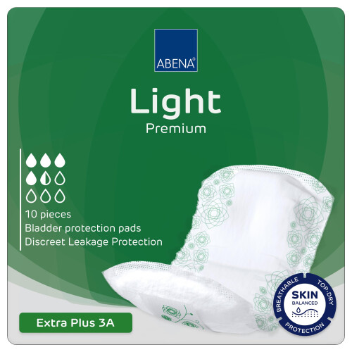 ABENA Light Extra Plus 3A, Pack of 10, 650ml, Maxi Pads for