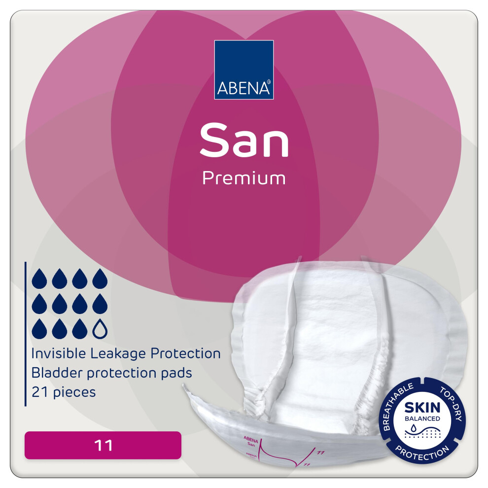 Abena San Premium Mens & Womens Incontinence Pads, Breathable &