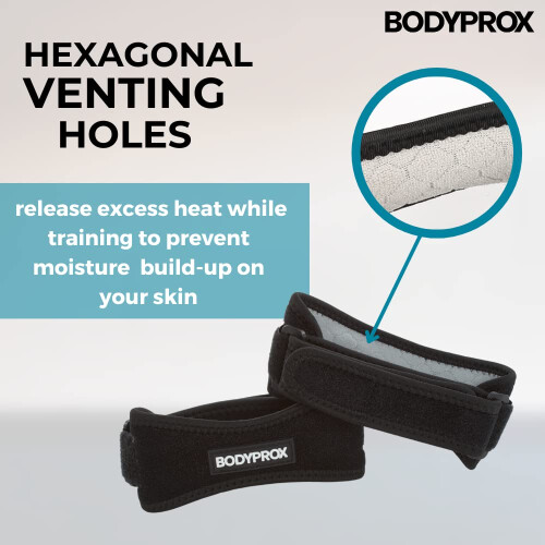 Bodyprox Patella Tendon Knee Strap 2 Pack, Knee Pain Relief Support 1