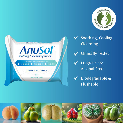 Anusol Soothing & Cleansing Wipes,30 Count (Pack of 1