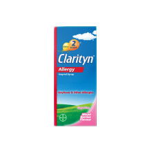 Clarityn Allergy 1mg/ml Syrup, Loratadine, 24 Hour Allergy Relief,