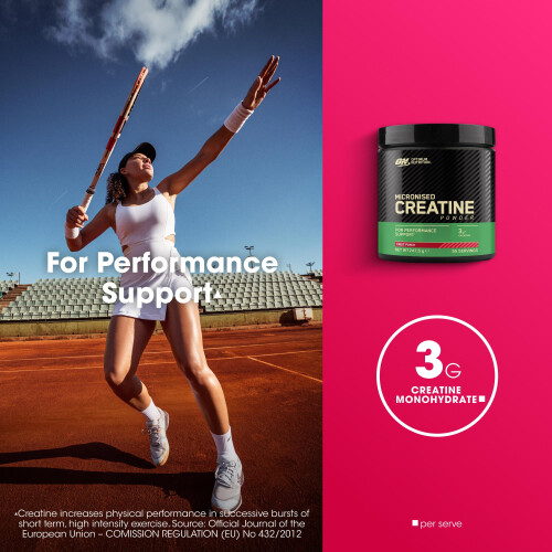 Optimum Nutrition Optimum Nutrition Micronised Creatine Monohydrate Powder, Creatine, 2