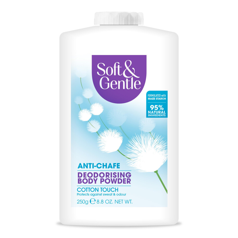 Soft & Gentle Fresh Cotton Talc Free Cotton Body Powder 250G,